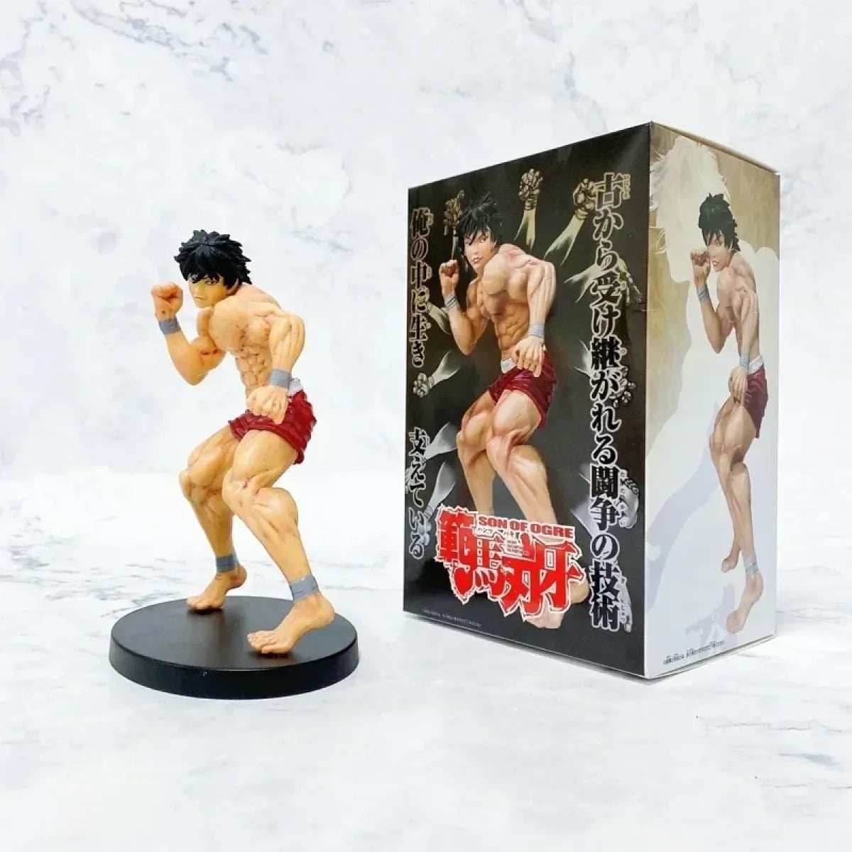 Baki Hanma 22cm Anime Figure with Pickle, Biscuit Oriba, and Kaoru Hanayama - 15cm With Retail Box