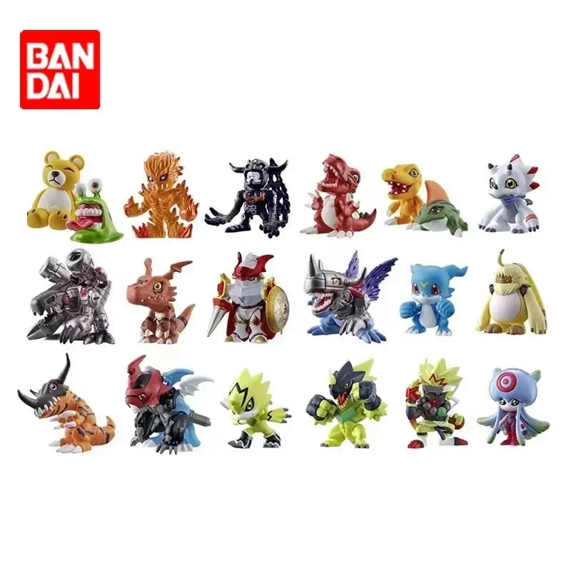 Bandai 5cm Digimon Adventure Anime Figure Mugendramon Omegamon Devimon Action Figure Model Toy Gifts