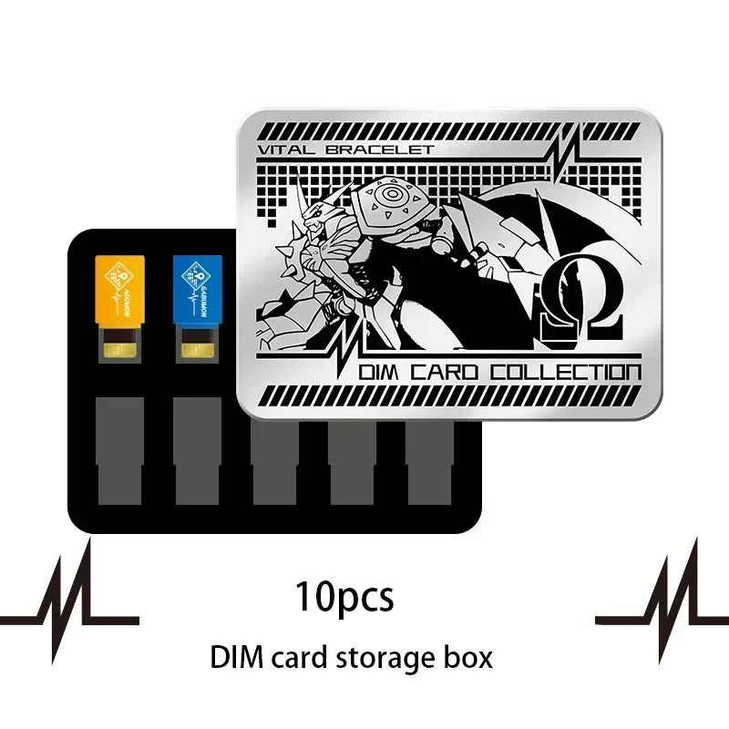 BANDAI DIM Card Digimon Adventure Agumon D-Ark PB Style EX 01 Life Bracelet Medarot V-mon Special Storage Box ANIME GIFT