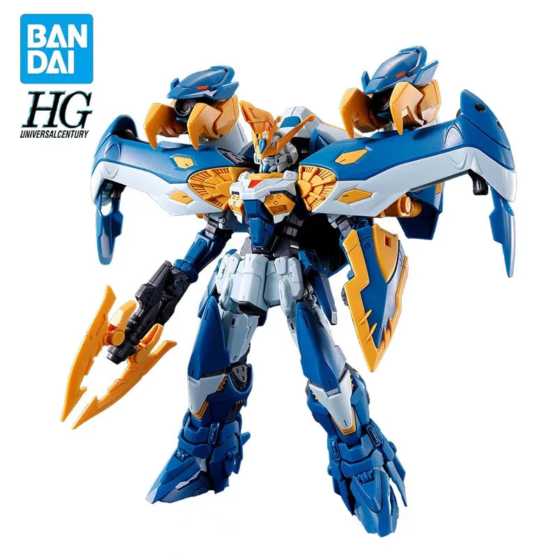 BANDAI Genuine Original Gundam HG OZ-10VMSX-2 Burnlapius Action Anime Figure PVC Collectible Model Dolls Statuette Ornament Gift