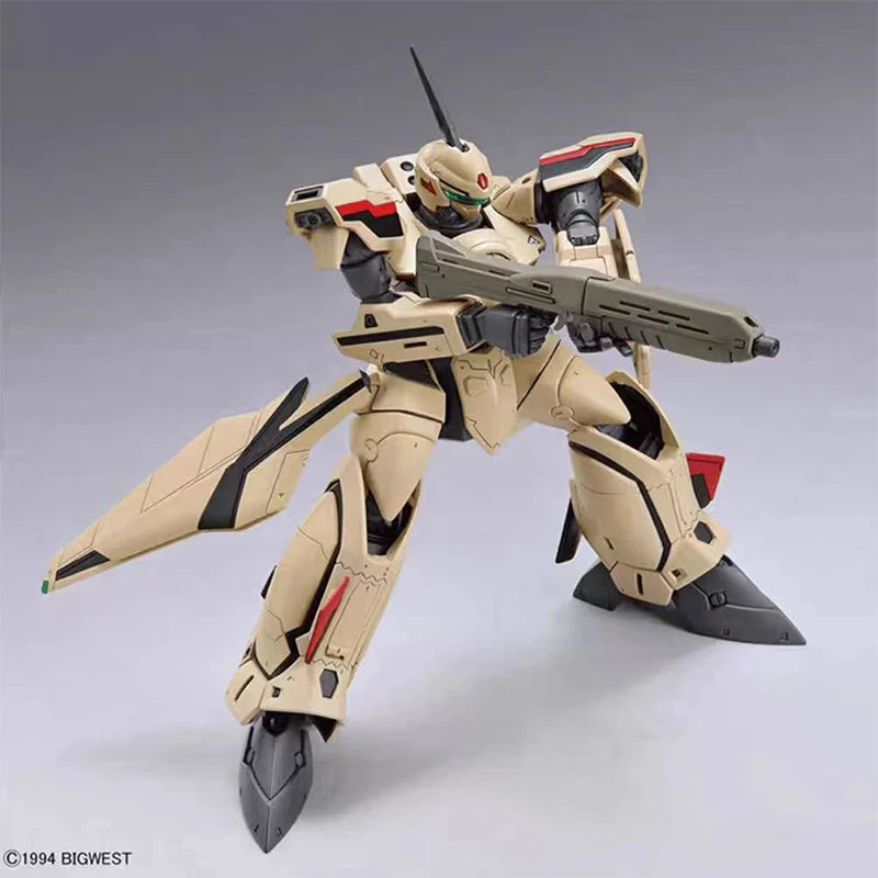 Bandai Robotech Macross Plus YF-19 Isamu Daison Machine HG 1/100 Model Kit Action Figure Model Gifts for Kids Collectibles