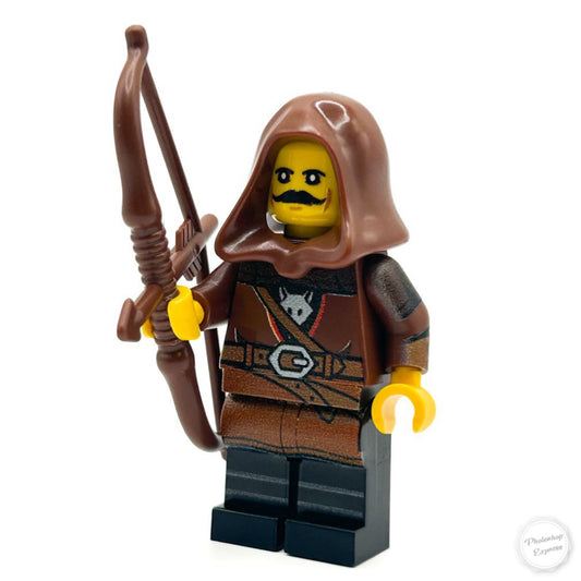 Bandit (Bow & Arrow) - Custom Castle Wolfpack Minifigure