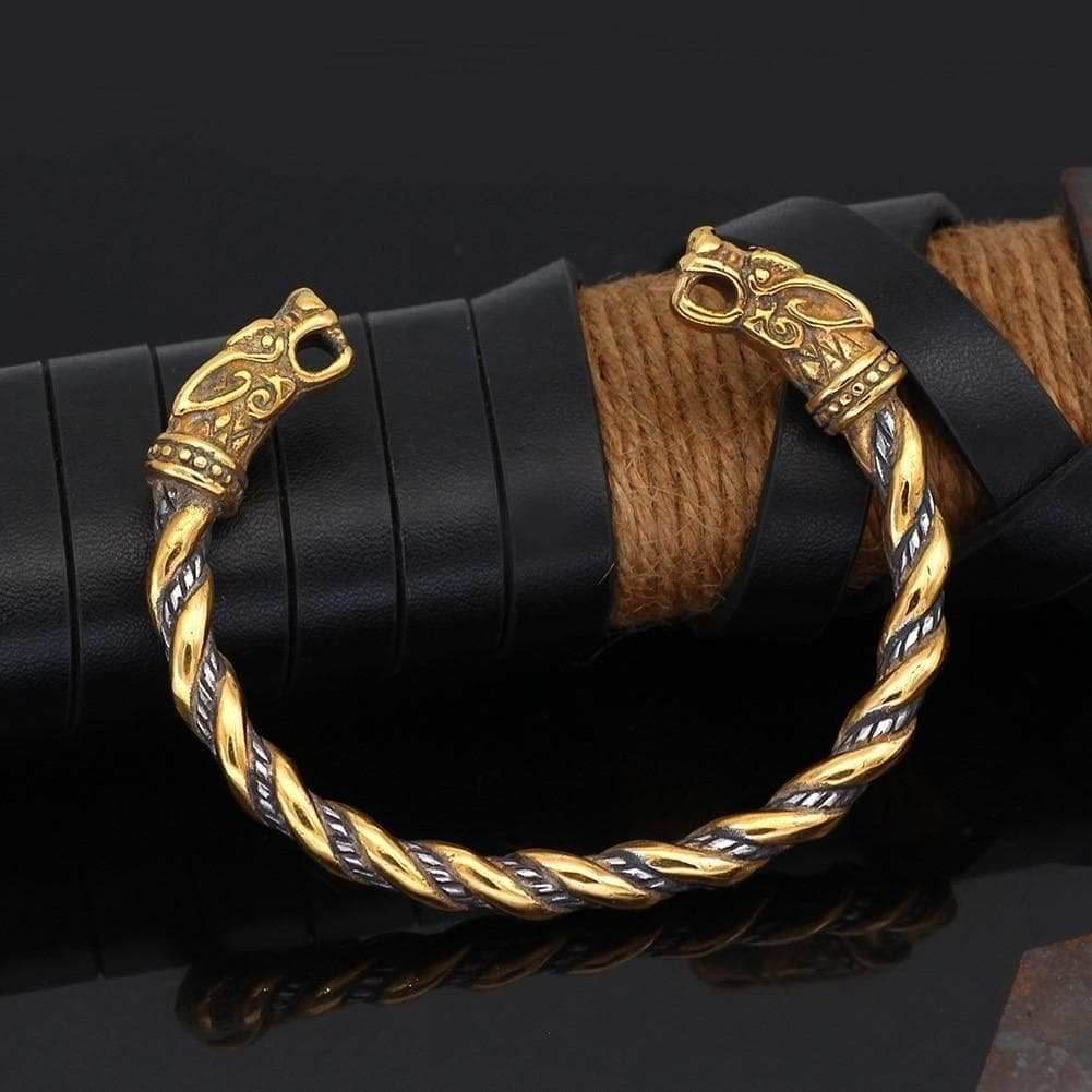 Vikings Wolf Fenrir Stainless Steel Bracelet - 