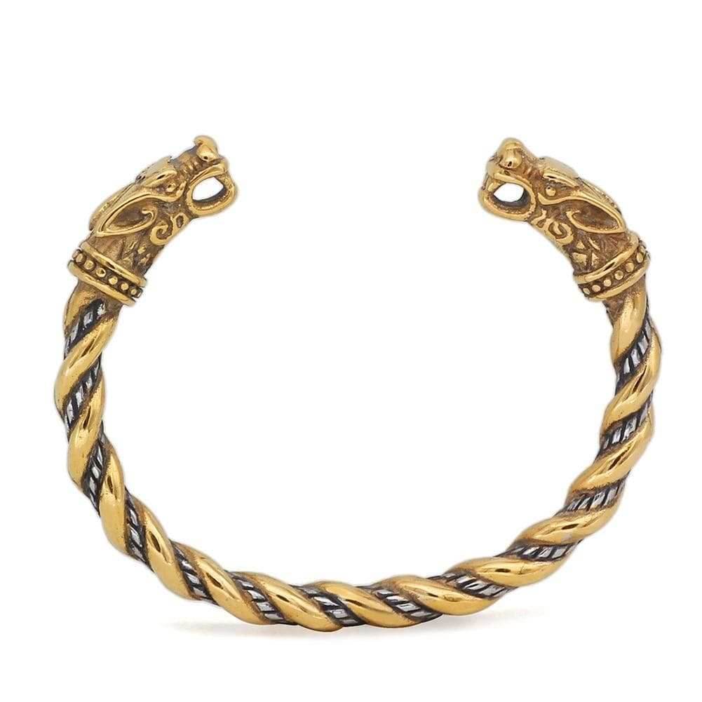 Vikings Wolf Fenrir Stainless Steel Bracelet - 