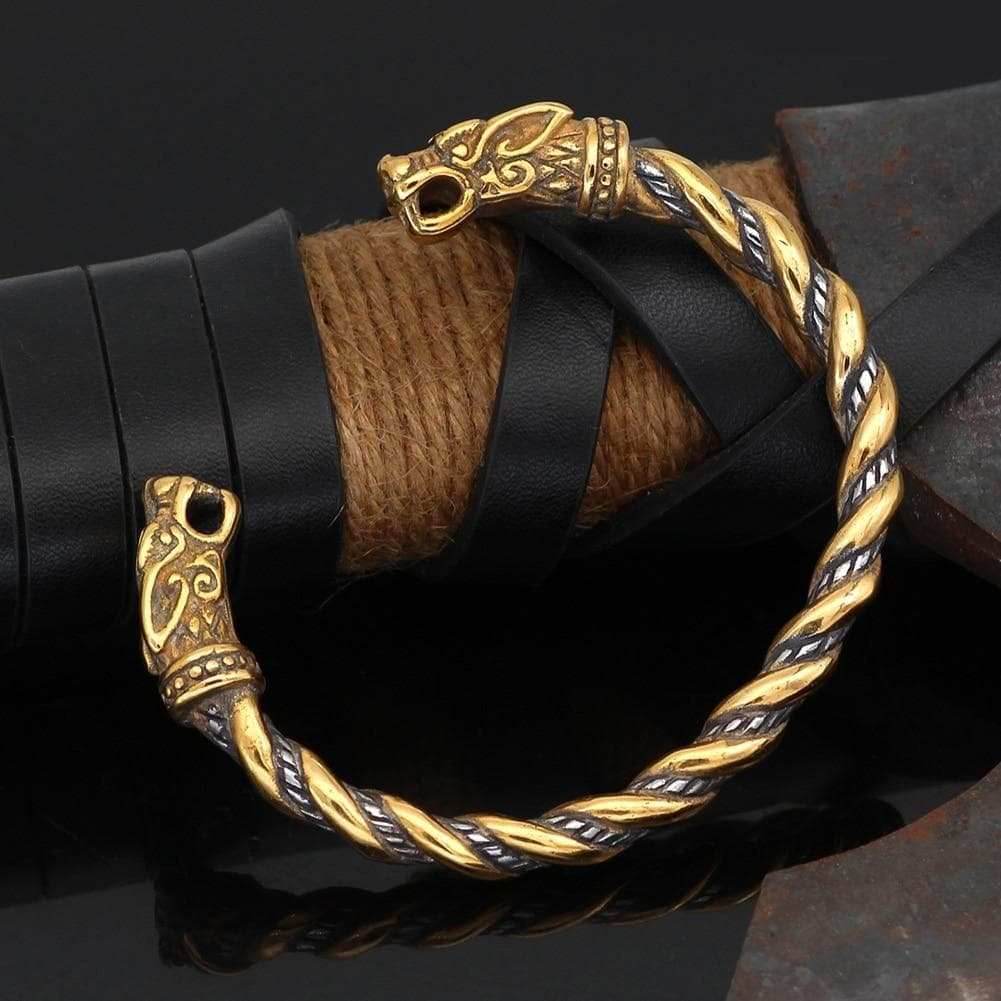 Vikings Wolf Fenrir Stainless Steel Bracelet - 