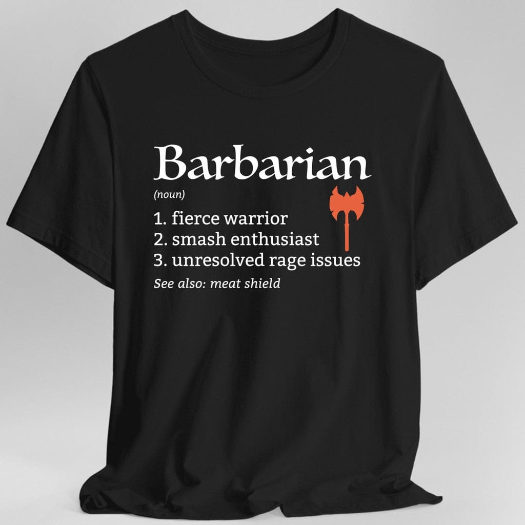 Barbarian Class Definition T-Shirt – Funny DnD Definition Tee