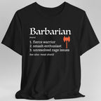 Barbarian Class Definition T-Shirt – Funny DnD Definition Tee