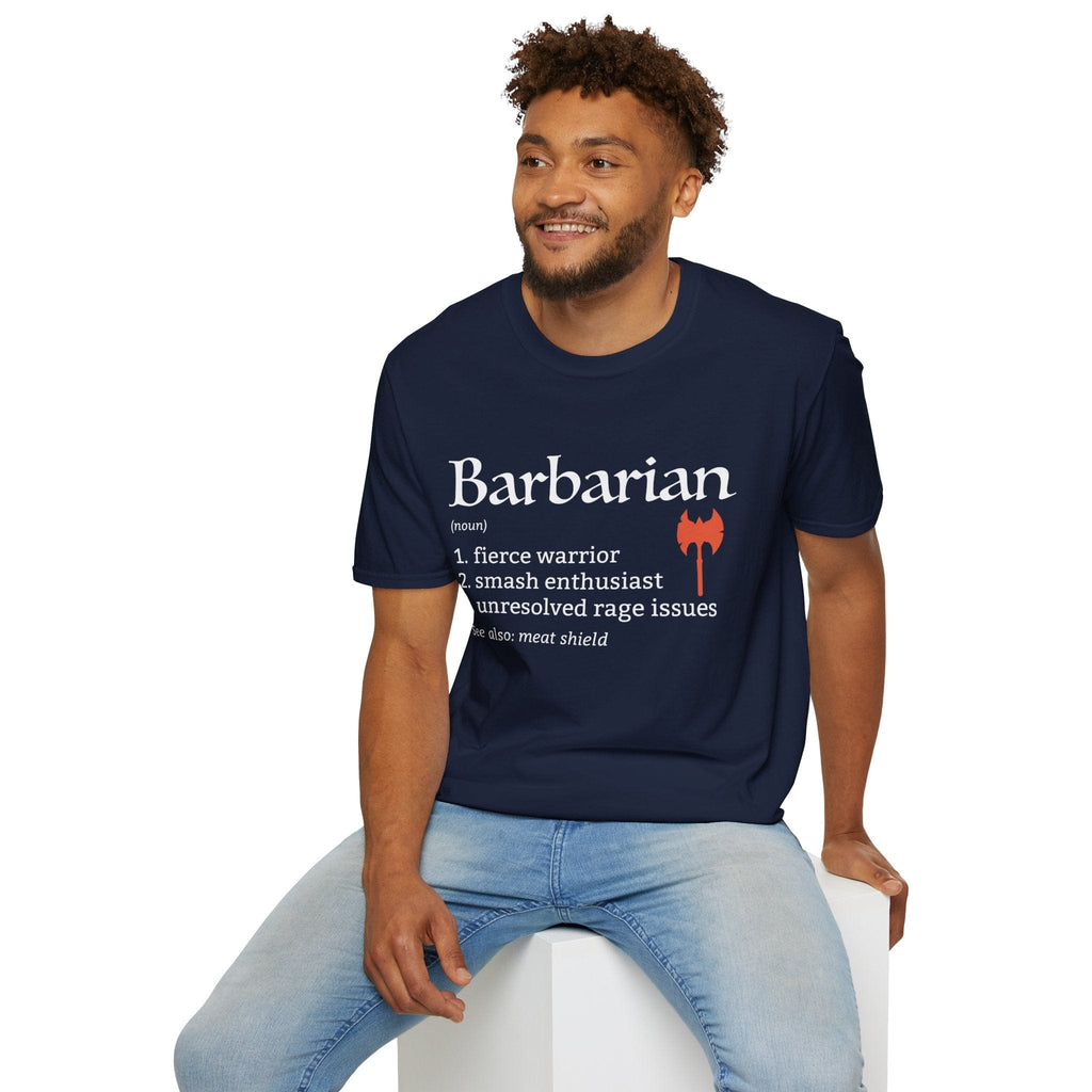 Barbarian Class Definition T-Shirt – Funny DnD Definition Tee