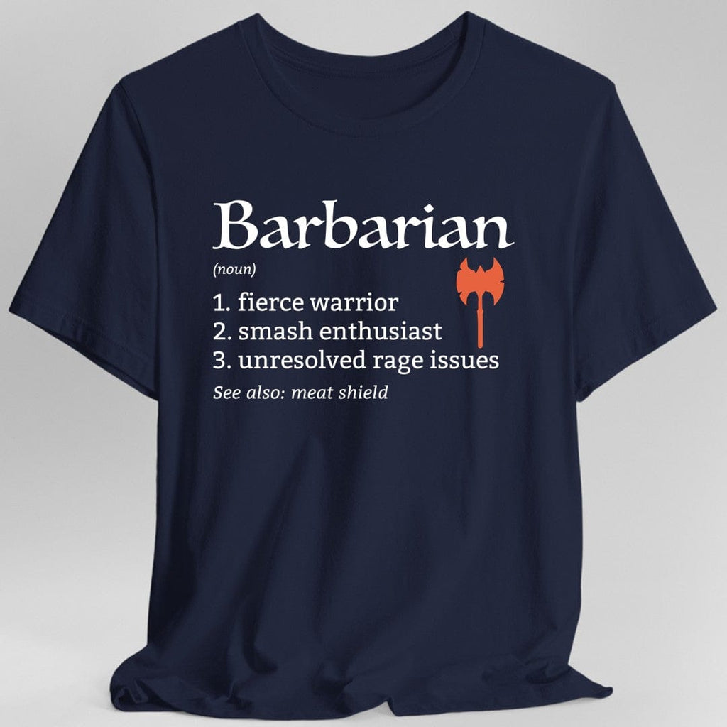 Barbarian Class Definition T-Shirt – Funny DnD Definition Tee