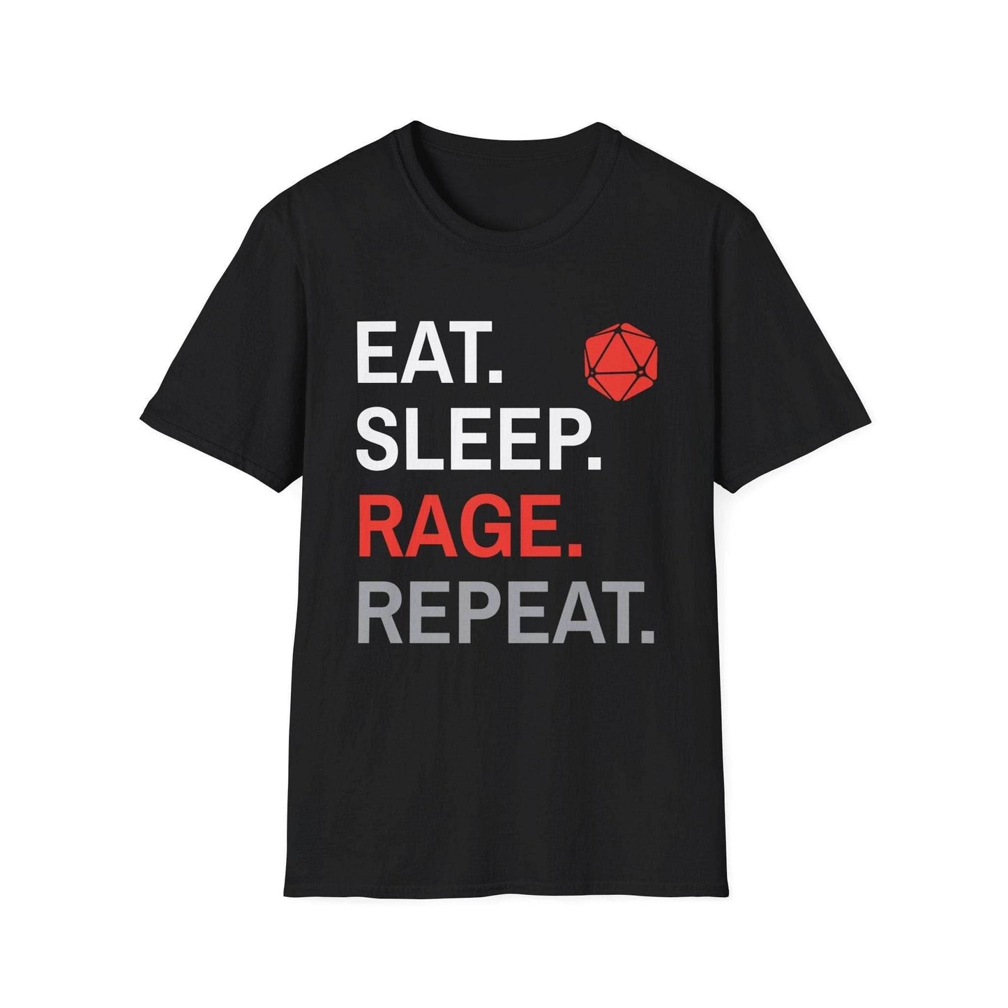 Barbarian T-Shirt – Eat Sleep Rage Repeat - Black / S