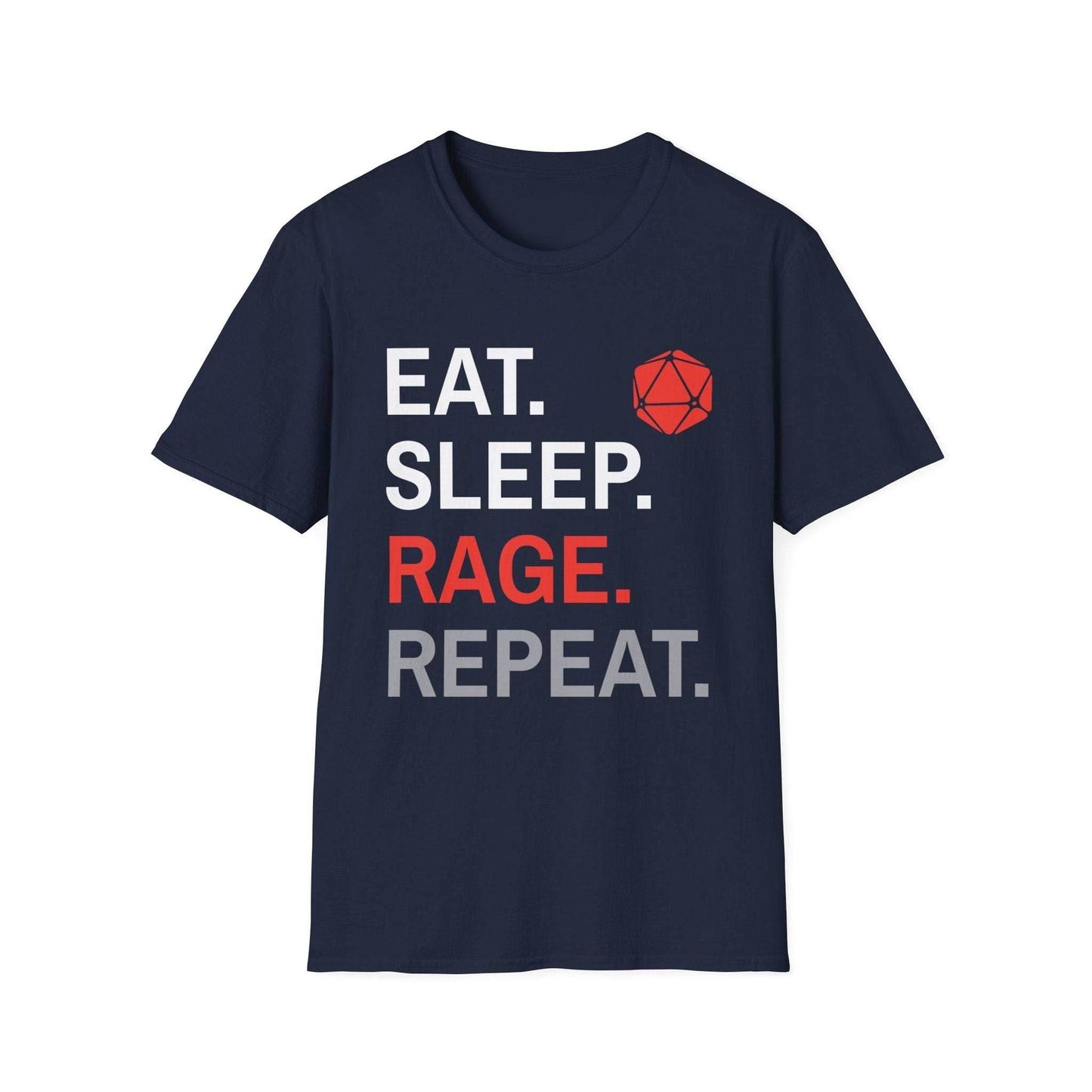 Barbarian T-Shirt – Eat Sleep Rage Repeat - Navy / S