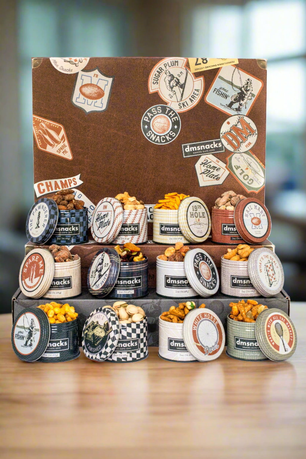Bar Cart Snacks | Gourmet Nut Gift Set for Men