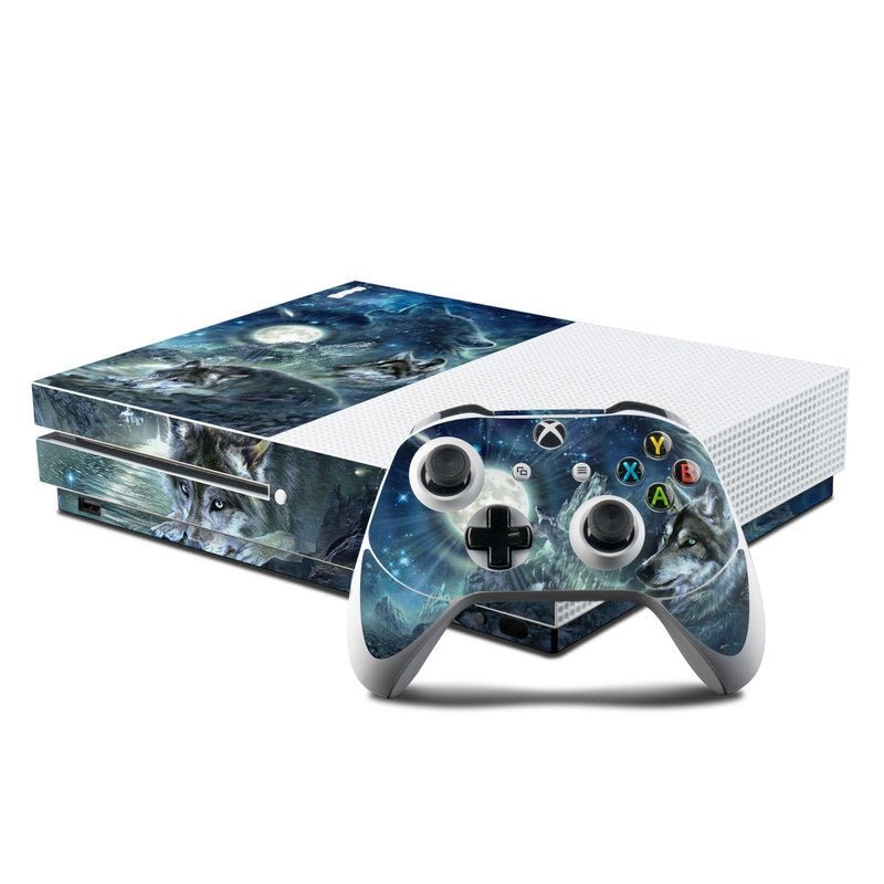 Bark At The Moon - Microsoft Xbox One S Console and Controller Kit Skin