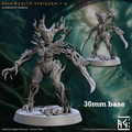 Barkwraith Spriggan: Sculpt A (Female Treefolk Warrior) - Treefolk Appearance / Claw