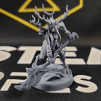 Barkwraith Spriggan: Sculpt C (Female Treefolk Ranger / Warrior) - Treefolk Appearance / Halberd