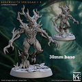 Barkwraith Spriggan: Sculpt E (Male Treefolk Warrior) - Treefolk Appearance / Claw