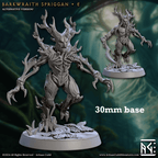 Barkwraith Spriggan: Sculpt E (Male Treefolk Warrior) - Treefolk Appearance / Claw