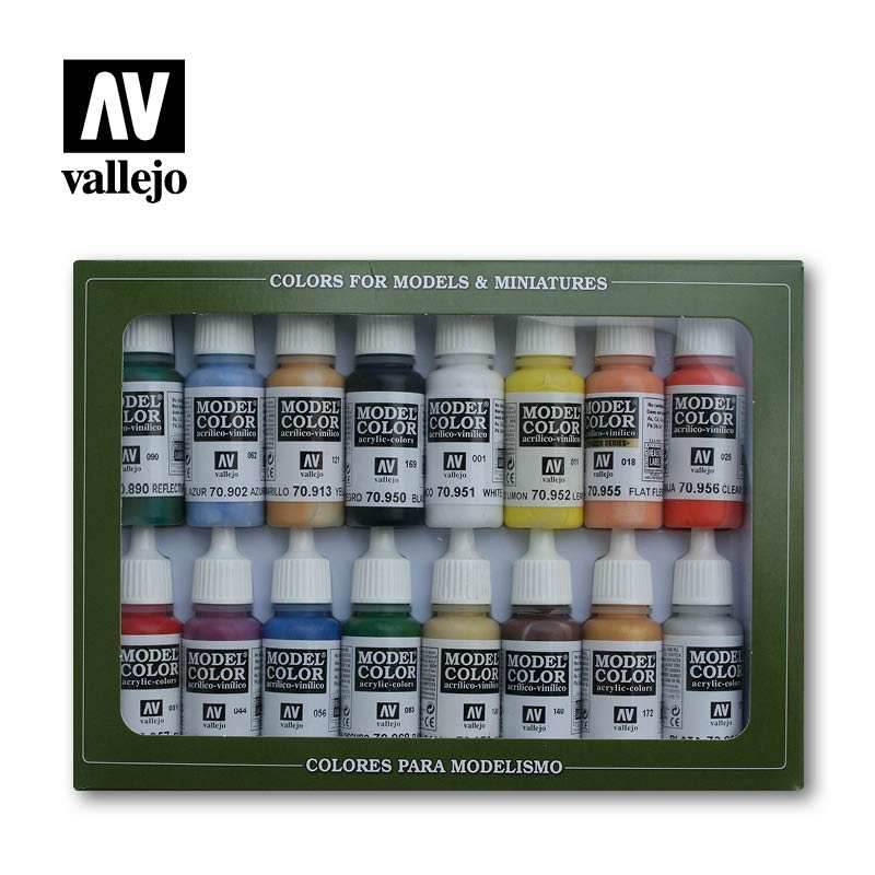 Model Color Set: Basic Colors USA (16) - 
