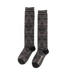 Bat Damask Knee High Socks - 