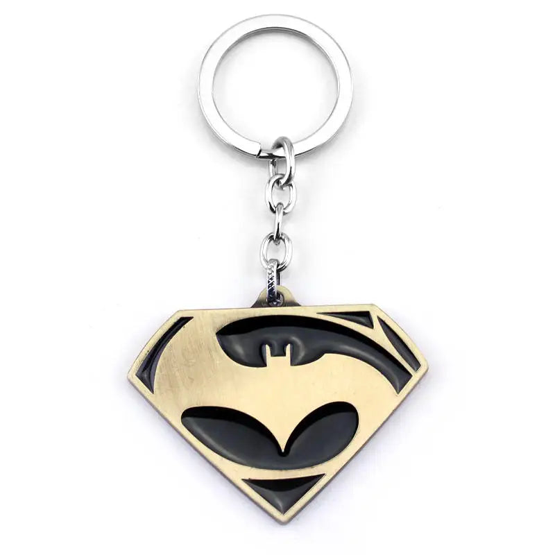 Bat Pendants Keychain Superheroes Movie Jewelry Car Key Ring Bags Key Chains Gifts Souvenir