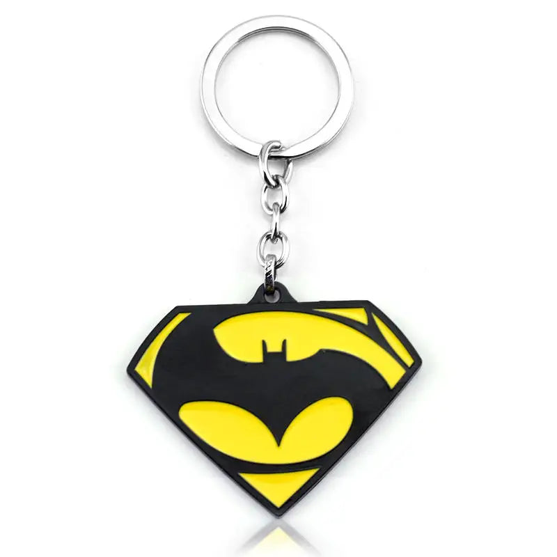 Bat Pendants Keychain Superheroes Movie Jewelry Car Key Ring Bags Key Chains Gifts Souvenir