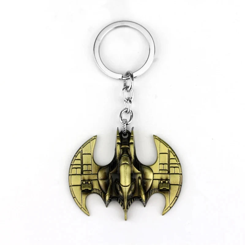 Bat Pendants Keychain Superheroes Movie Jewelry Car Key Ring Bags Key Chains Gifts Souvenir