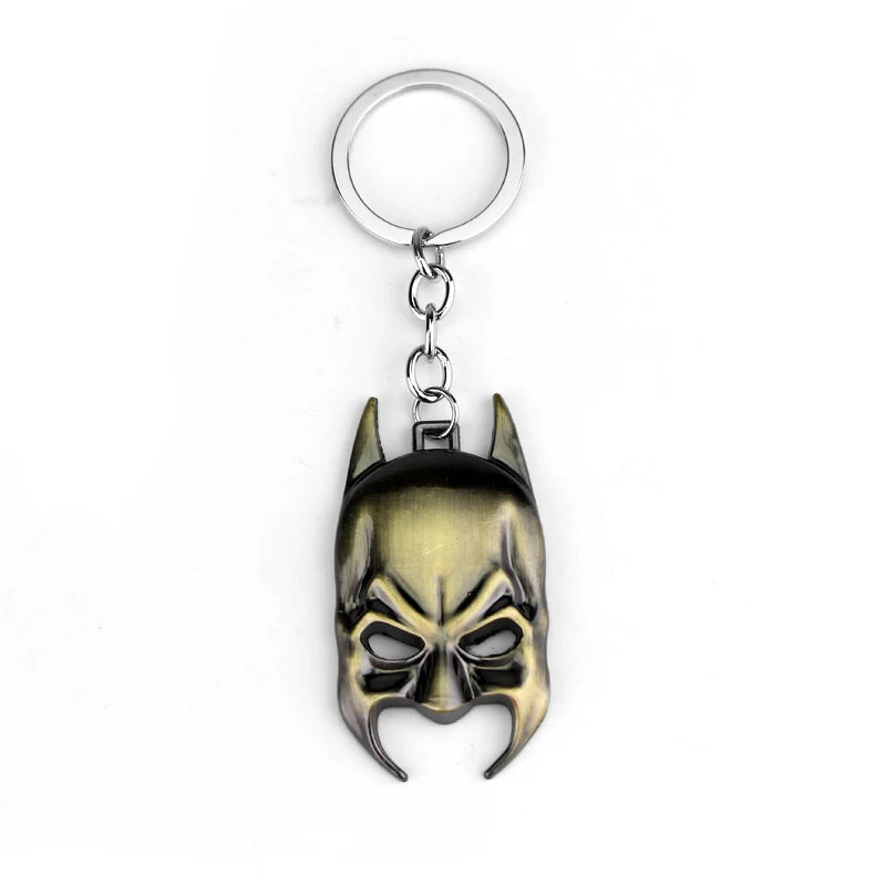 Bat Pendants Keychain Superheroes Movie Jewelry Car Key Ring Bags Key Chains Gifts Souvenir