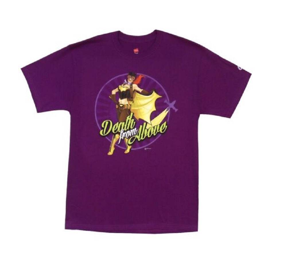 Batgirl Bombshell Batman Death From Above DC Comics Adult T-Shirt - S