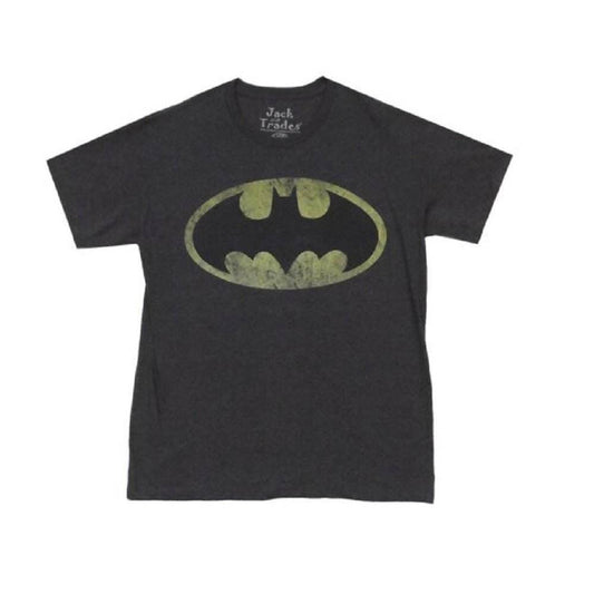 Batman Distressed Logo DC Comics Premium Adult T-Shirt - S