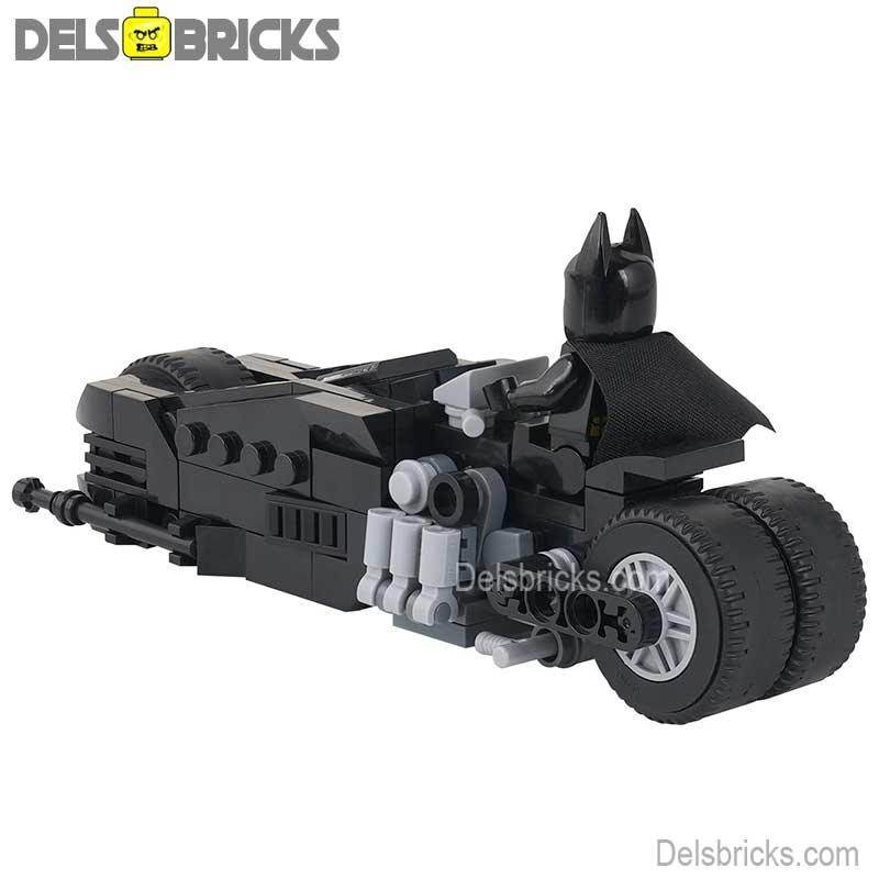 Batman & Batcycle Motorcycle Lego Minifigures Custom Toys - 