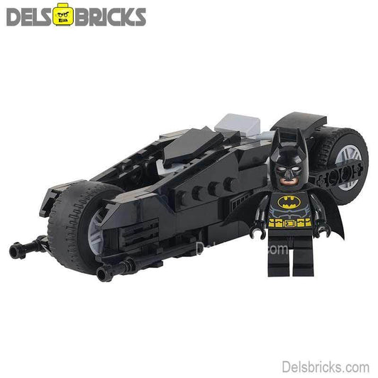Batman & Batcycle Motorcycle Lego Minifigures Custom Toys - 