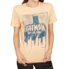Batman Out All Night Beach Peach Adult Tee - S