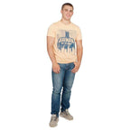Batman Out All Night Beach Peach Adult Tee - S