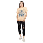 Batman Out All Night Beach Peach Adult Tee - S
