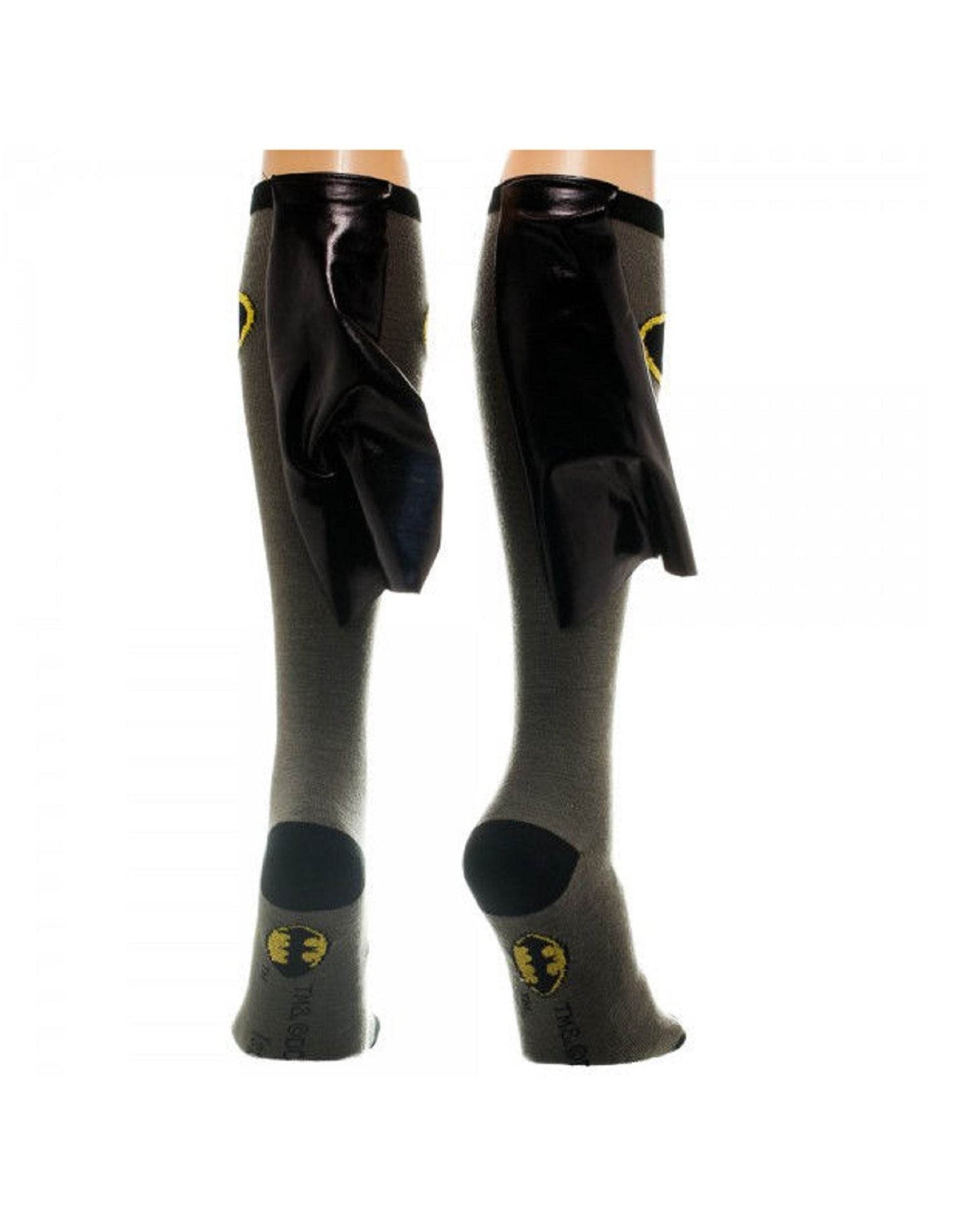 Batman Logo Symbol DC Comics Knee High Socks With Cape - One Size