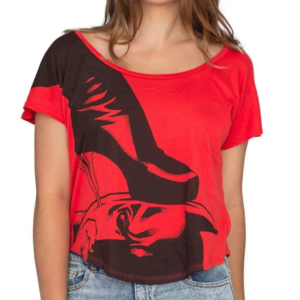 Batman The Dark Knight Heel Dolman T-shirt - S