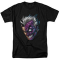 Batman Two-Face 2-Face Just Face Black Adult T-shirt Tee - S
