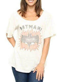 Batman! Vintage Inspired Slub Heartbreaker Off The Shoulder T-shirt - S