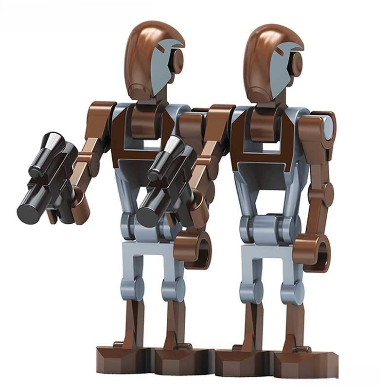 Battle Droids captain set of 2 Star Wars Lego Minifigures Custom Toys