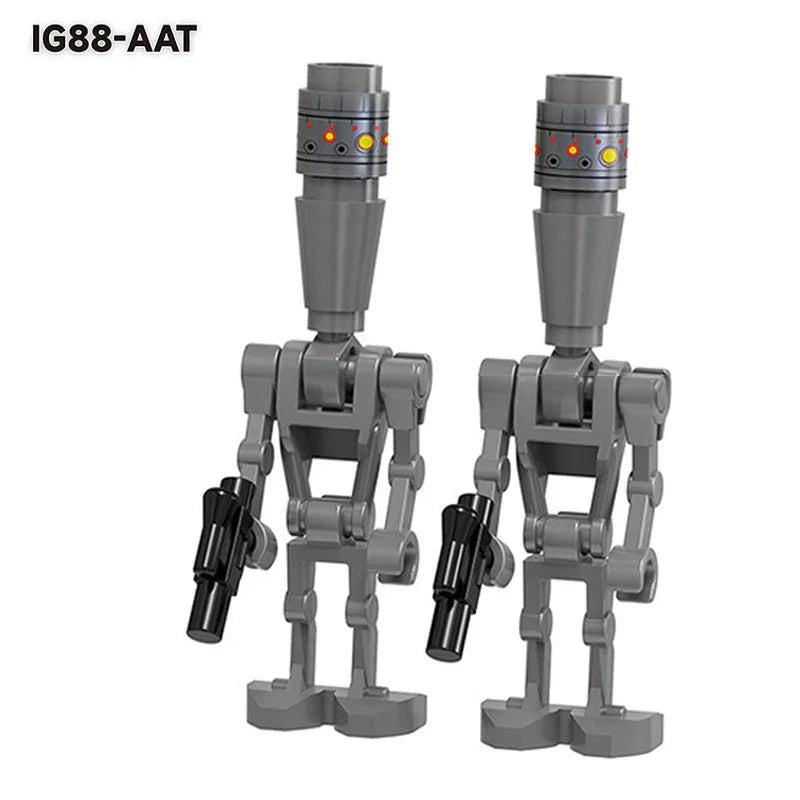 Battle Droids & IG-88 4 pack Lego Star Wars Minifigures Custom Toys
