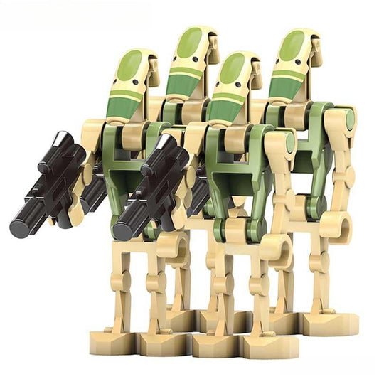 Battle Droids set of 4 Star Wars Lego Minifigures Custom Toys 1