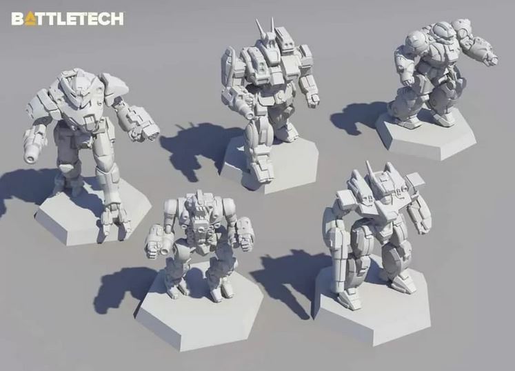 Battletech Clan miniatures set