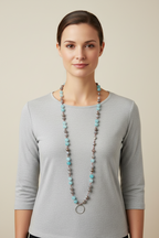 Starfire Moonflower Long Necklace