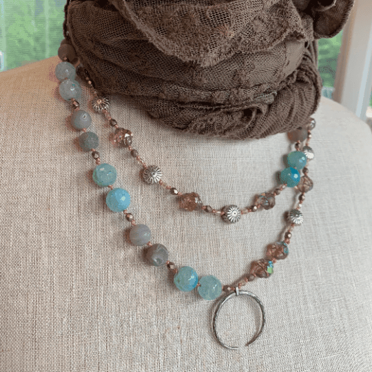 Starfire Moonflower Long Necklace - 