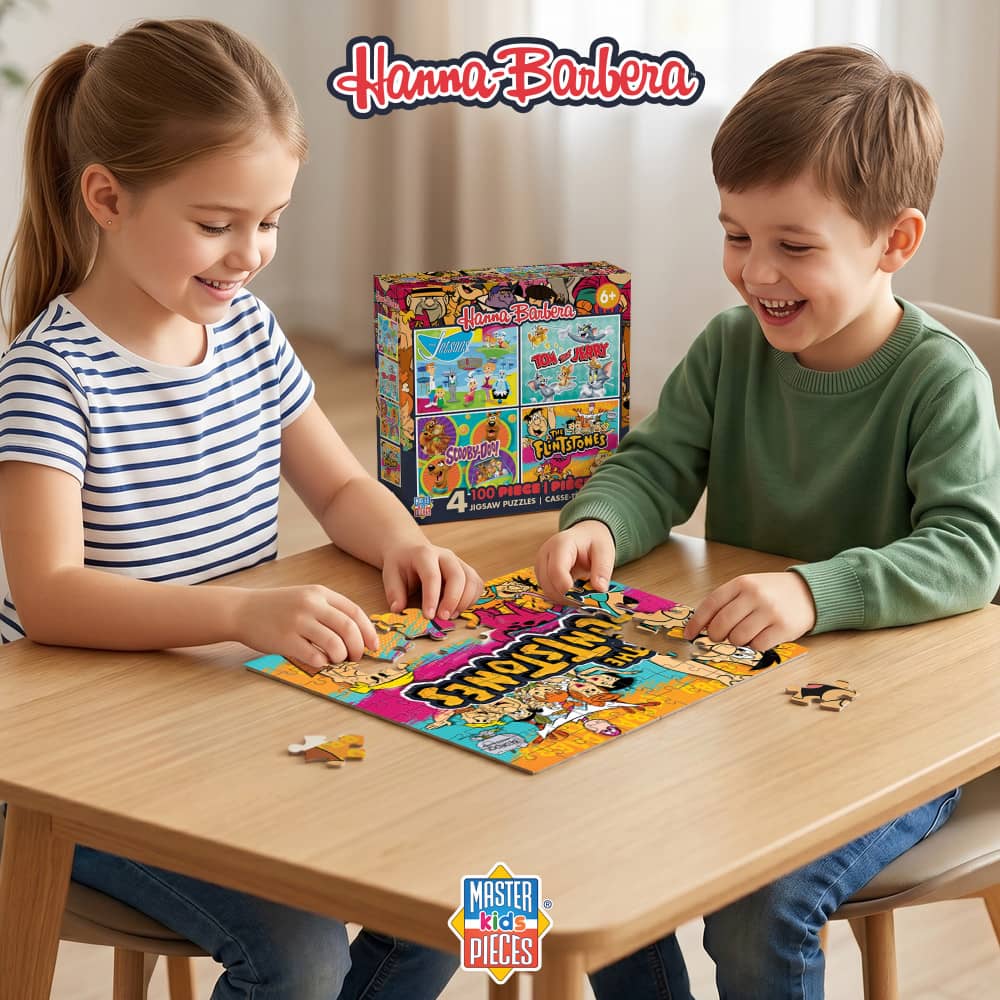 Hanna-Barbera 100 Piece Jigsaw Puzzles 4-Pack