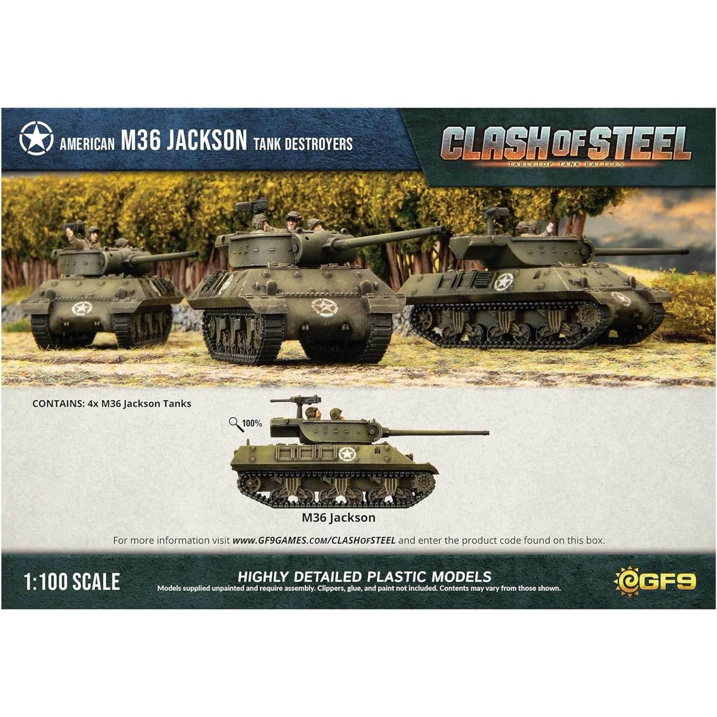 Clash of Steel - American: M36 Jackson Tank Destroyers - 