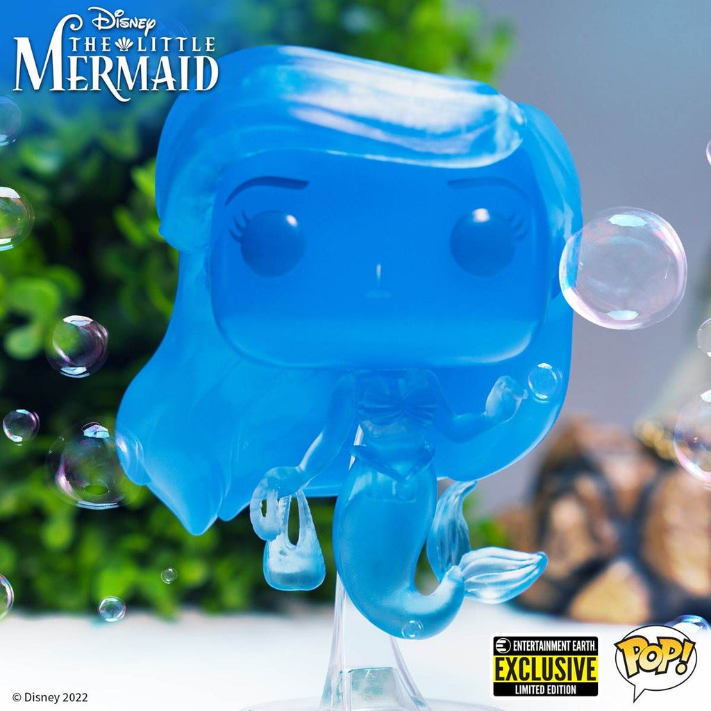 Funko Pop! Disney: The Little Mermaid - Ariel Blue Translucent Entertainment Earth Exclusive - 