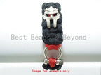 Antique Roman Warrior Helmet Beads, Paracord Survival Bracelet Charms, Lanyard Making Beads, Men's Bracelet DIY Beads, 16x21mm, sku#Y100