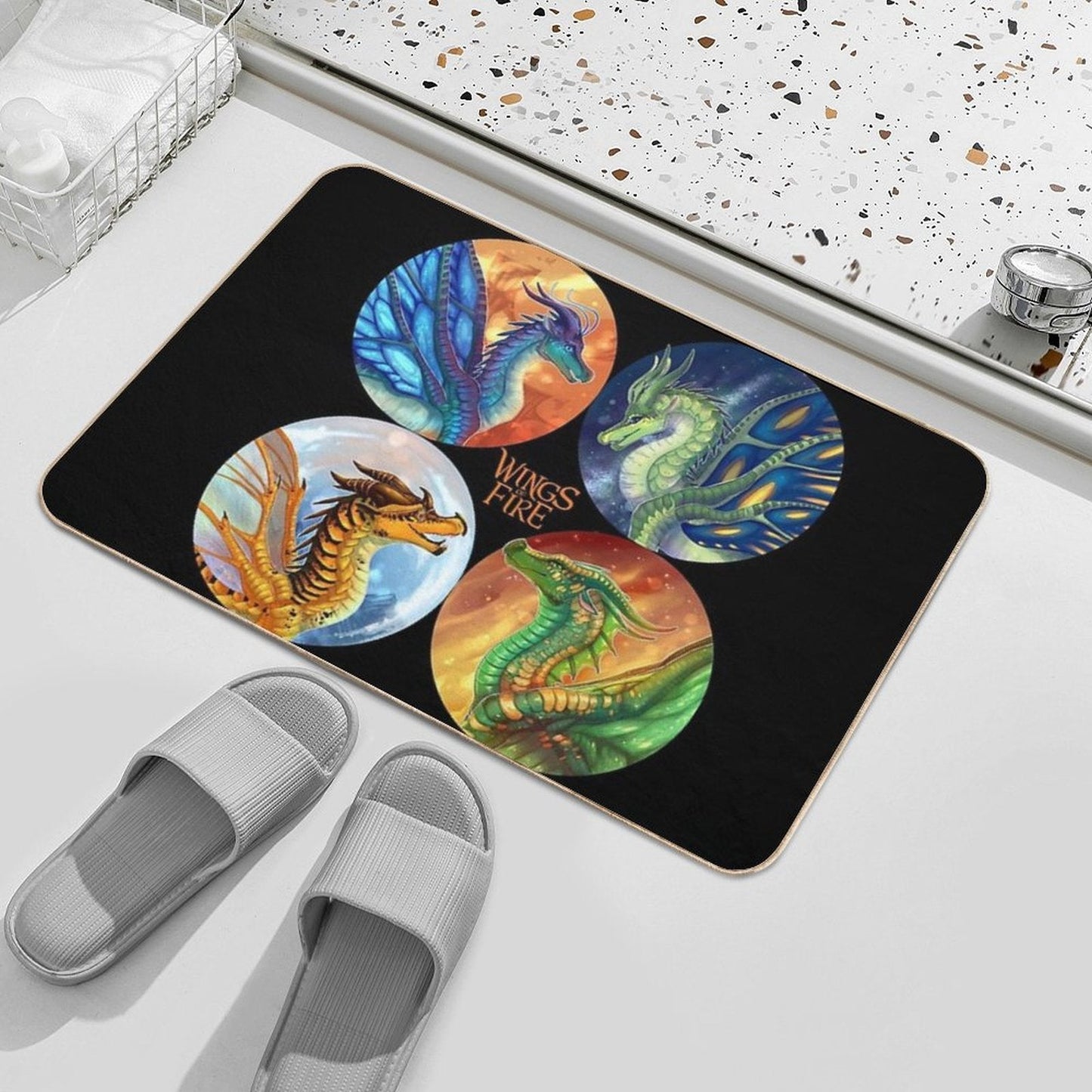 Wings of Fire - Heroes of The Lost Continent  Absorbent Bath Mat