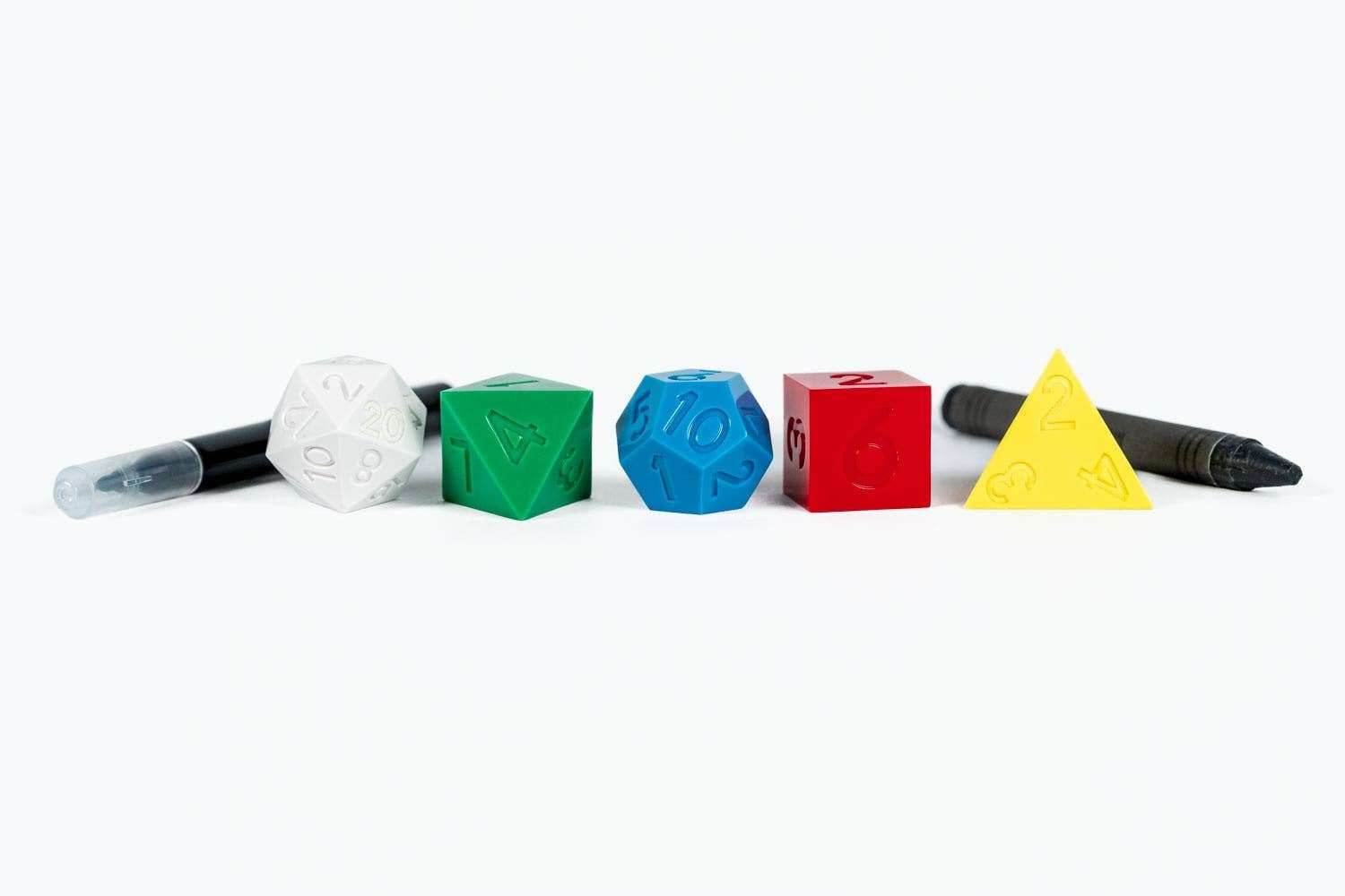 D&D 50th Anniversary Retro Vintage Holmes Replica Dice Set - 
